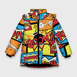 Зимняя куртка для девочки Boom Pop Art
