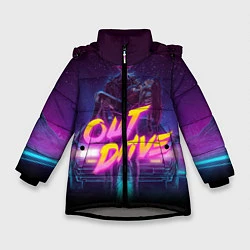 Куртка зимняя для девочки OUT DRIVE, цвет: 3D-светло-серый