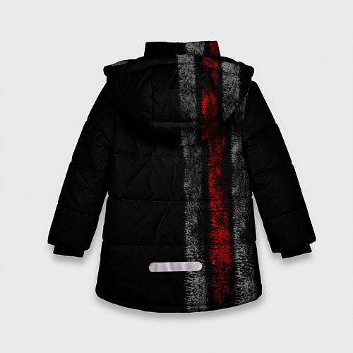 Зимняя куртка для девочки God of War: Black Style / 3D-Черный – фото 2