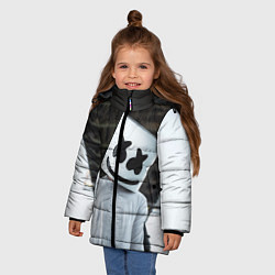 Куртка зимняя для девочки Marshmallow DJ, цвет: 3D-черный — фото 2