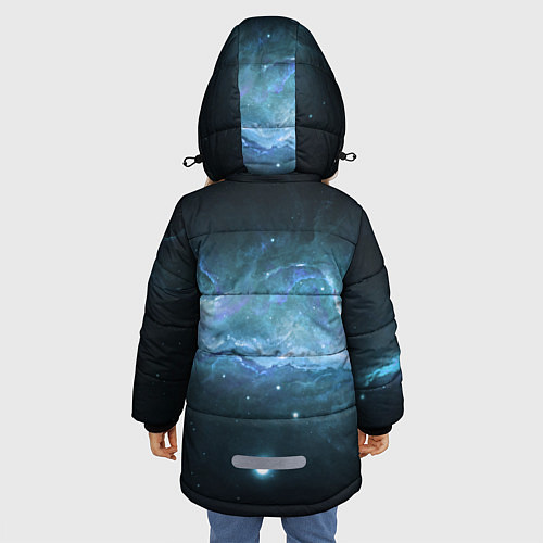Зимняя куртка для девочки NASA: Space Light / 3D-Светло-серый – фото 4