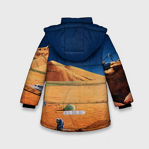 Зимняя куртка для девочки NASA on Mars / 3D-Черный – фото 2