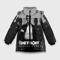 Куртка зимняя для девочки Detroit: Become Human, цвет: 3D-черный