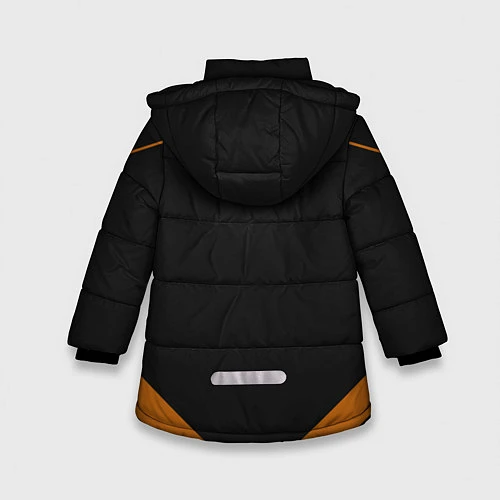 Зимняя куртка для девочки KATSUKI BAKUGOU полосы / 3D-Черный – фото 2