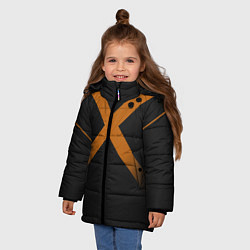 Куртка зимняя для девочки KATSUKI BAKUGOU полосы, цвет: 3D-черный — фото 2