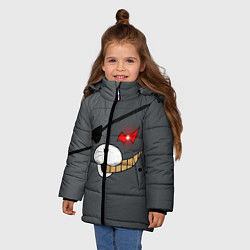 Куртка зимняя для девочки KUROKUMA, цвет: 3D-черный — фото 2