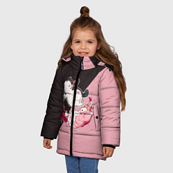 Куртка зимняя для девочки MONOKUMA X MONOMI, цвет: 3D-черный — фото 2