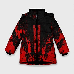 Куртка зимняя для девочки Berserk Sword, цвет: 3D-черный