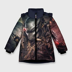Куртка зимняя для девочки Merciless Predator, цвет: 3D-черный