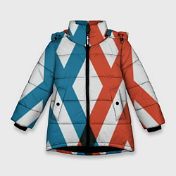 Куртка зимняя для девочки Darling in the Franxx, цвет: 3D-черный