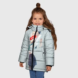 Куртка зимняя для девочки Senpai School Girl, цвет: 3D-черный — фото 2