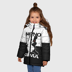 Куртка зимняя для девочки Monokuma, цвет: 3D-черный — фото 2