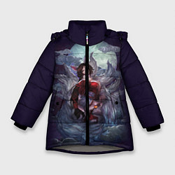Куртка зимняя для девочки Ahri the Nine-Tailed Fox, цвет: 3D-светло-серый
