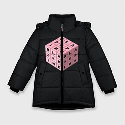 Зимняя куртка для девочки Black Pink Cube
