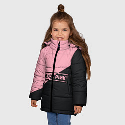 Куртка зимняя для девочки Black Pink, цвет: 3D-красный — фото 2