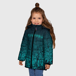 Куртка зимняя для девочки TES: Cyberpunk, цвет: 3D-черный — фото 2