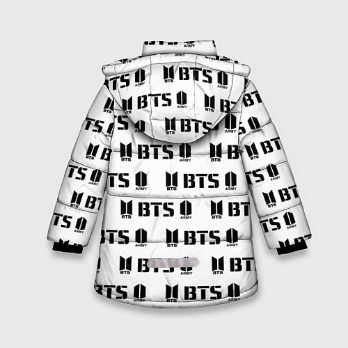 Зимняя куртка для девочки BTS: White Army / 3D-Черный – фото 2