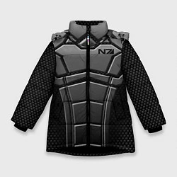 Куртка зимняя для девочки Soldier N7, цвет: 3D-черный