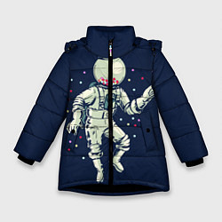 Зимняя куртка для девочки Космонавт и конфеты