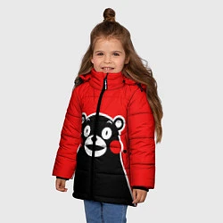 Куртка зимняя для девочки Kumamon Smile, цвет: 3D-черный — фото 2