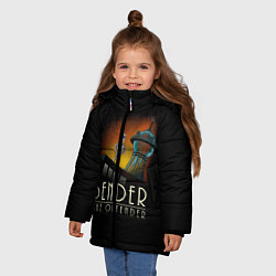 Куртка зимняя для девочки Bender The Offender, цвет: 3D-черный — фото 2