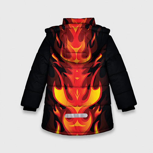 Зимняя куртка для девочки PUBG: Hell Flame / 3D-Черный – фото 2