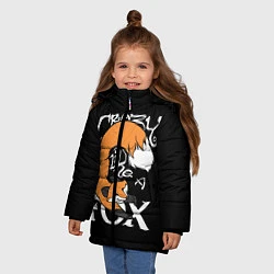 Куртка зимняя для девочки Crazy Like a Fox, цвет: 3D-черный — фото 2