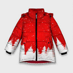 Зимняя куртка для девочки Christmas pattern