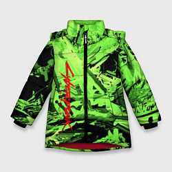 Зимняя куртка для девочки Cyberpunk 2077: Green Breaks