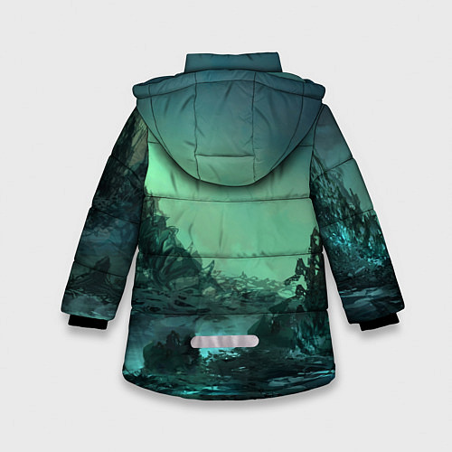 Зимняя куртка для девочки SKYRIM / 3D-Черный – фото 2