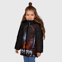 Куртка зимняя для девочки Mass Effect, цвет: 3D-светло-серый — фото 2