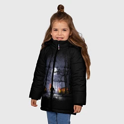 Куртка зимняя для девочки RDR 2: Black Cowboy, цвет: 3D-светло-серый — фото 2