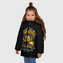 Куртка зимняя для девочки PUBG: Focussed 66, цвет: 3D-черный — фото 2