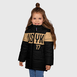 Куртка зимняя для девочки USYK, цвет: 3D-черный — фото 2