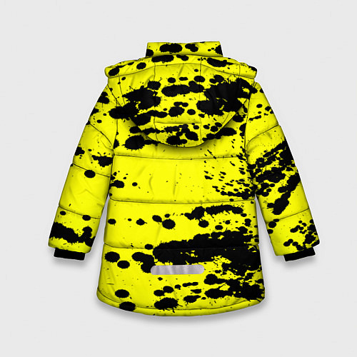 Зимняя куртка для девочки PUBG: Yellow Stained / 3D-Черный – фото 2