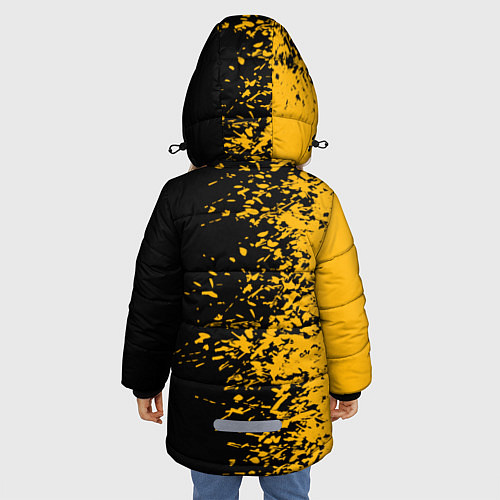 Зимняя куртка для девочки PUBG: Yellow vs Black / 3D-Красный – фото 4