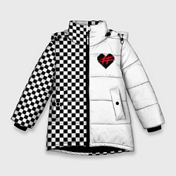 Зимняя куртка для девочки ФРЕНДЗОНА: Шахматы