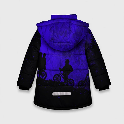 Зимняя куртка для девочки Stranger Things: Moon Biker / 3D-Черный – фото 2