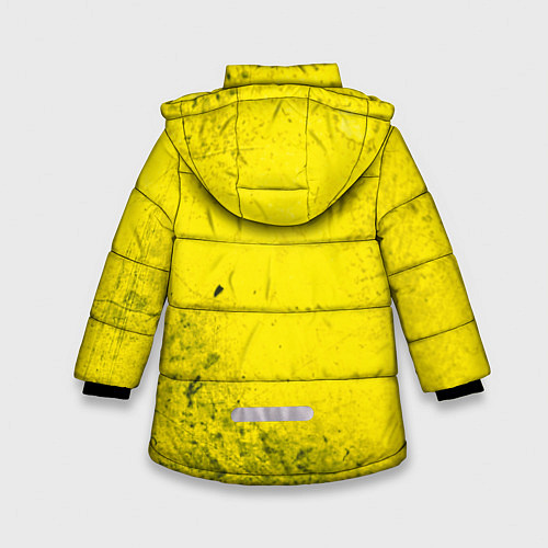 Зимняя куртка для девочки Metro Exodus: Yellow Grunge / 3D-Черный – фото 2