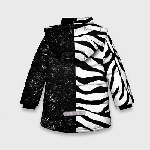 Зимняя куртка для девочки PUBG: Zebras Lifestyle / 3D-Черный – фото 2