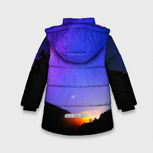 Зимняя куртка для девочки Stranger Things: Space Rising / 3D-Черный – фото 2