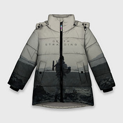 Куртка зимняя для девочки Death Stranding, цвет: 3D-светло-серый