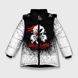 Куртка зимняя для девочки Убийца Гоблинов, цвет: 3D-черный