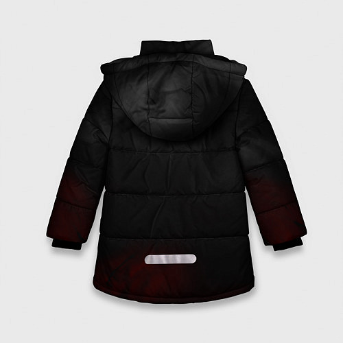 Зимняя куртка для девочки Бездомный Бог / 3D-Черный – фото 2