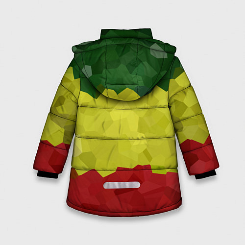 Зимняя куртка для девочки Эфиопия / 3D-Черный – фото 2