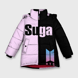 Куртка зимняя для девочки BTS Suga, цвет: 3D-красный