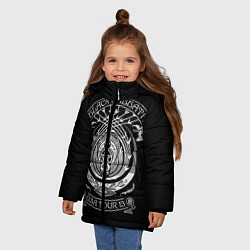 Куртка зимняя для девочки Black Sabbath, цвет: 3D-черный — фото 2