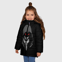 Куртка зимняя для девочки Disturbed, цвет: 3D-светло-серый — фото 2