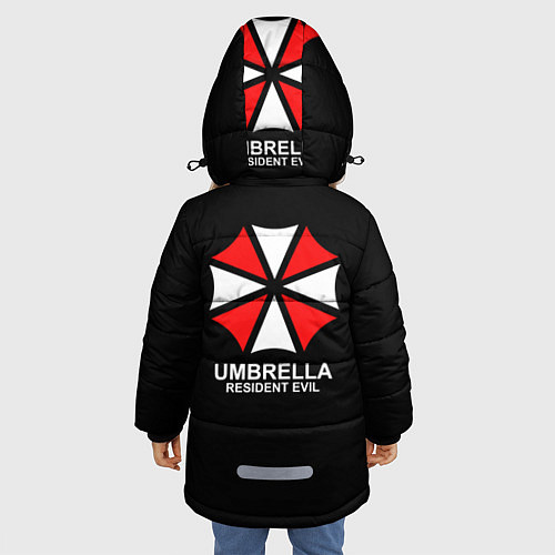 Зимняя куртка для девочки UMBRELLA CORP / 3D-Светло-серый – фото 4