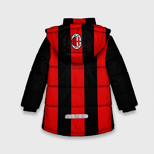 Зимняя куртка для девочки AC Milan / 3D-Черный – фото 2